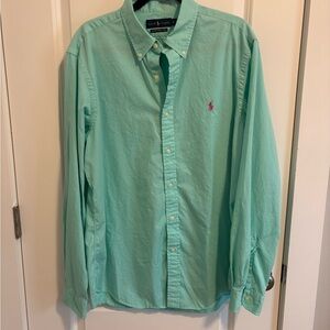 Ralph Lauren Men's Mint Button-Down Shirt